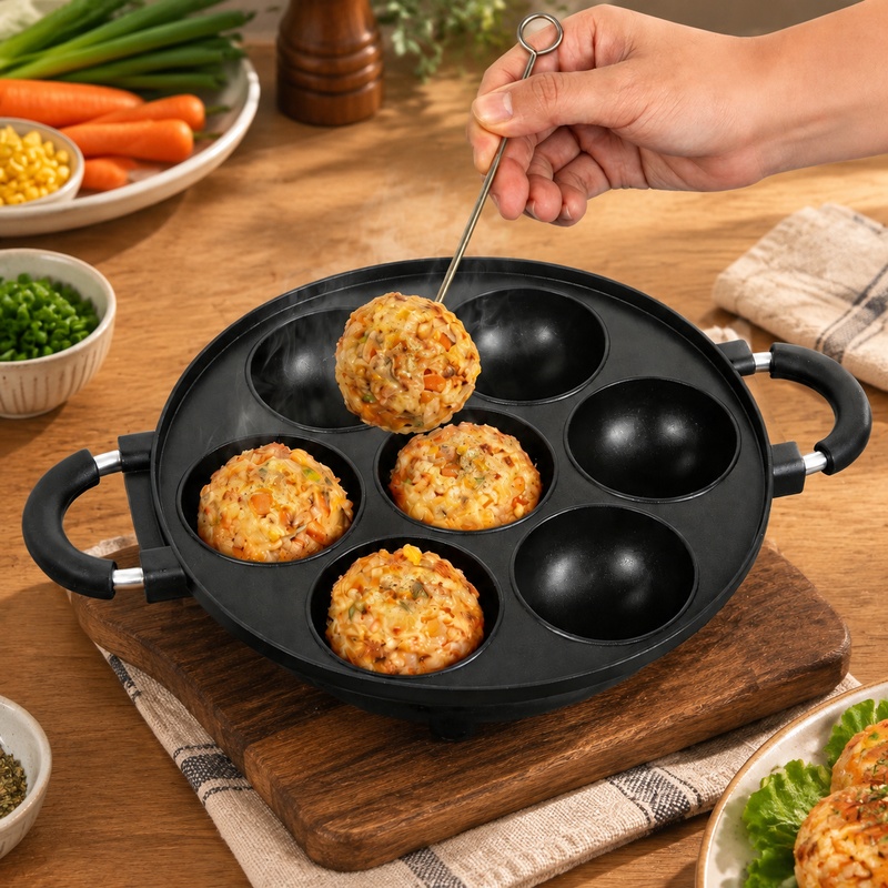 Алюминиевая форма на 7 ячеек д – обзор и цена Takoyaki Grill Plate